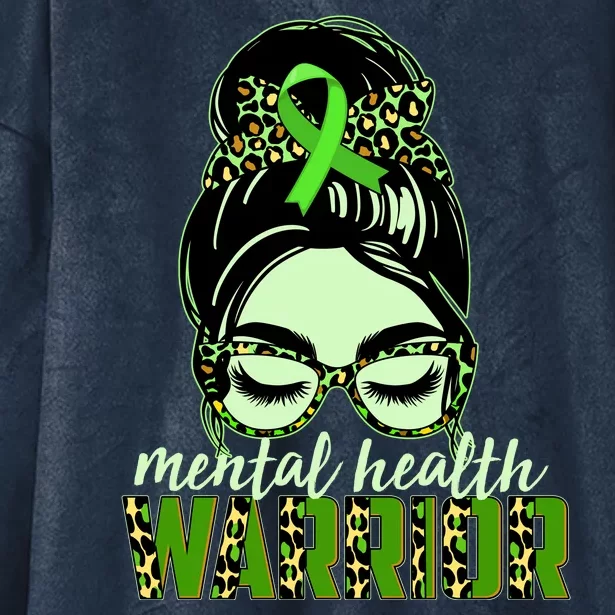 Mental Health Warrior Hooded Wearable Blanket