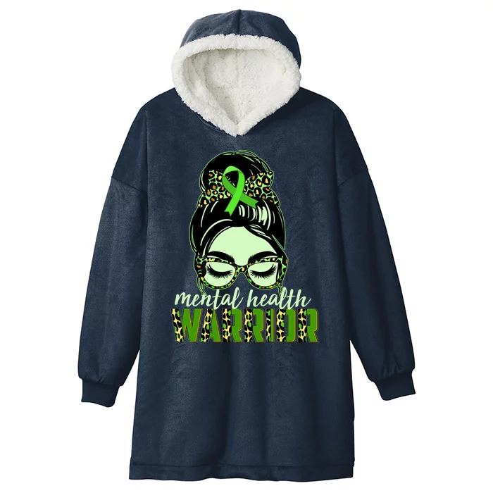 Mental Health Warrior Hooded Wearable Blanket