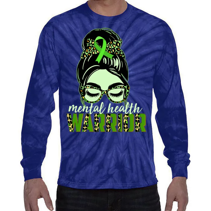 Mental Health Warrior Tie-Dye Long Sleeve Shirt