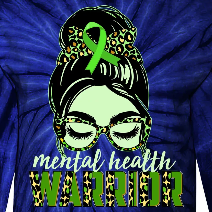 Mental Health Warrior Tie-Dye Long Sleeve Shirt