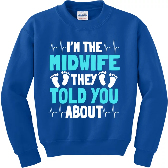 Midwife Healthcare Worker Obstetrician Labour Birth Gift Kids Sweatshirt