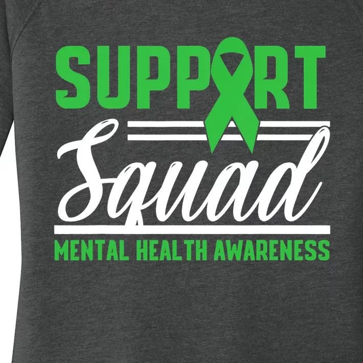 Mental Health Warrior Support Squad Mental Health Awareness Women's Perfect Tri Tunic Long Sleeve Shirt