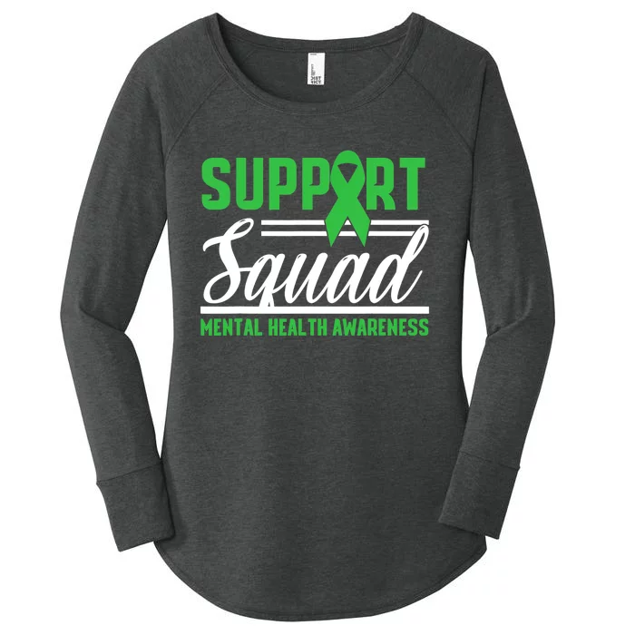 Mental Health Warrior Support Squad Mental Health Awareness Women's Perfect Tri Tunic Long Sleeve Shirt