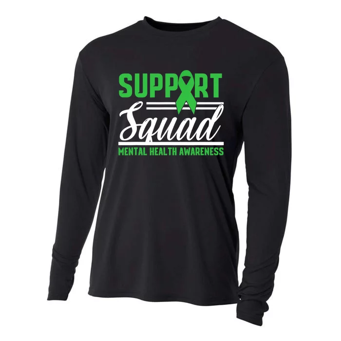 Mental Health Warrior Support Squad Mental Health Awareness Cooling Performance Long Sleeve Crew