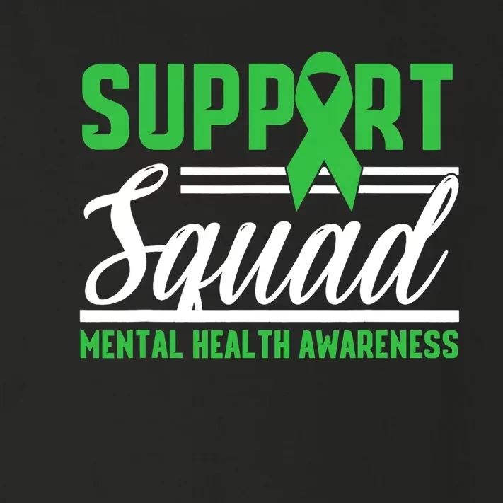 Mental Health Warrior Support Squad Mental Health Awareness Toddler Long Sleeve Shirt