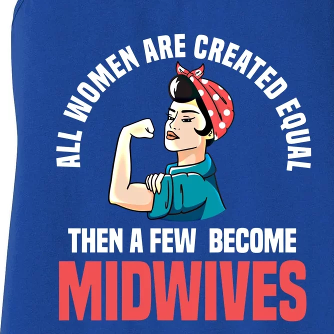 Midwife Healthcare Worker Birth Obstetrician Cute Gift Women's Racerback Tank