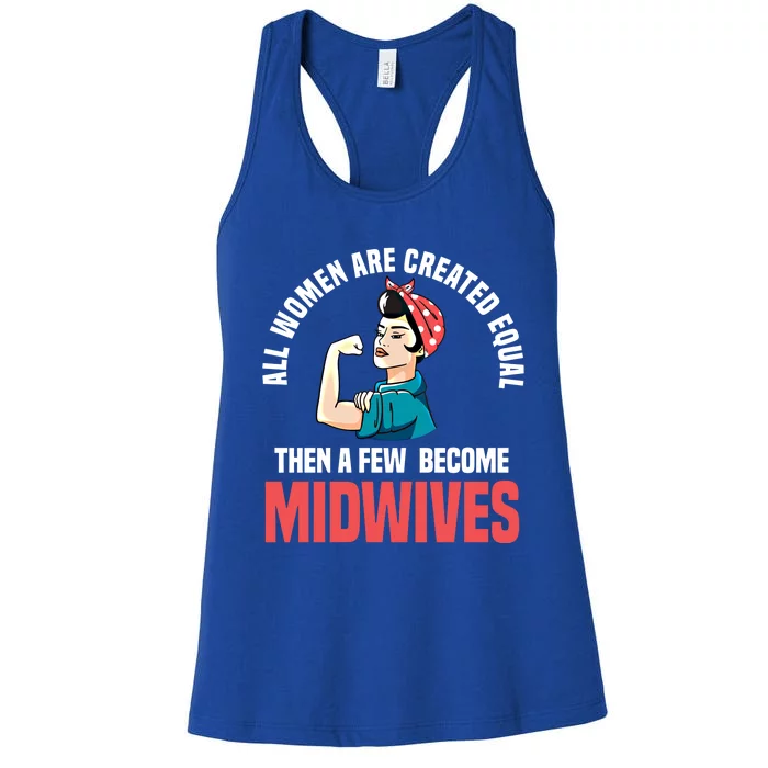 Midwife Healthcare Worker Birth Obstetrician Cute Gift Women's Racerback Tank