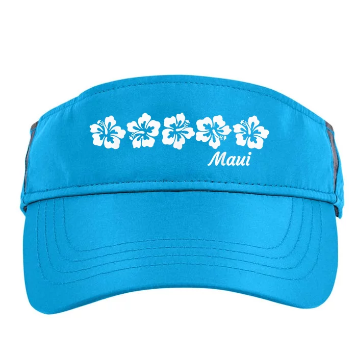 MAUI  Hawaii with Hawaiian Hibiscus flowers Adult Drive Performance Visor