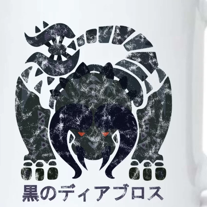 Monster Hunter World Black Diablos Kanji Icon Black Color Changing Mug