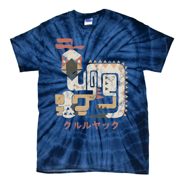 Monster Hunter World Kuluyaku Kanji Icon Tie-Dye T-Shirt