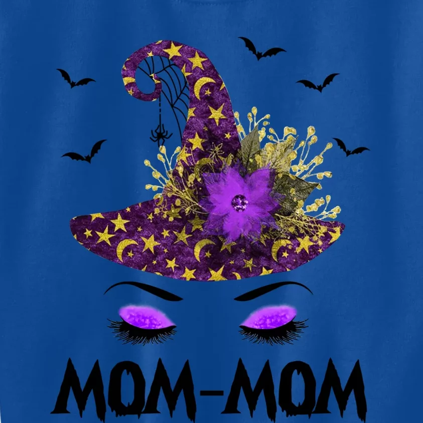 MomMom Hat Witch Halloween Costume Gift Kids Sweatshirt