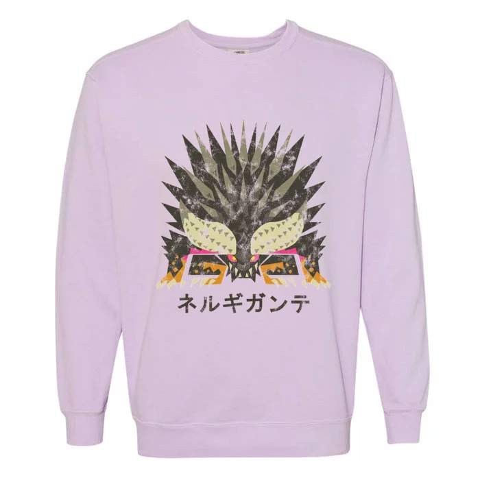 Monster Hunter World Nergigante Kanji Icon Garment-Dyed Sweatshirt