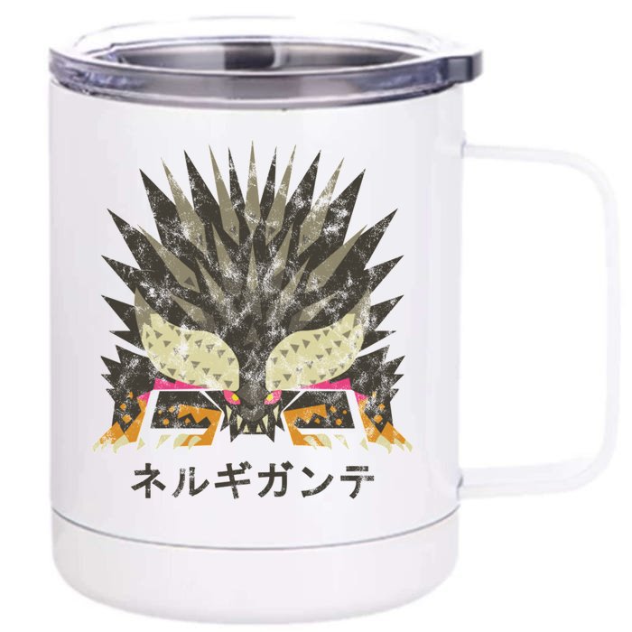 Monster Hunter World Nergigante Kanji Icon Front & Back 12oz Stainless Steel Tumbler Cup