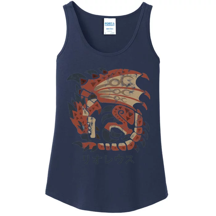 Monster Hunter World Rathalos Kanji Icon Ladies Essential Tank