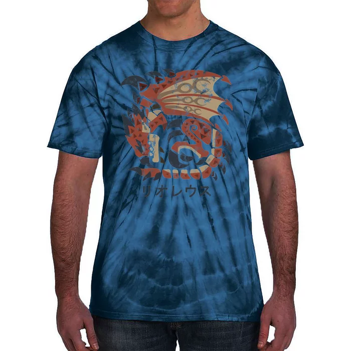 Monster Hunter World Rathalos Kanji Icon Tie-Dye T-Shirt