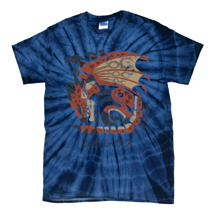 Monster Hunter World Rathalos Kanji Icon Tie-Dye T-Shirt