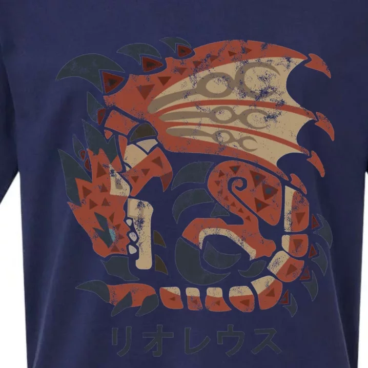 Monster Hunter World Rathalos Kanji Icon Sueded Cloud Jersey T-Shirt