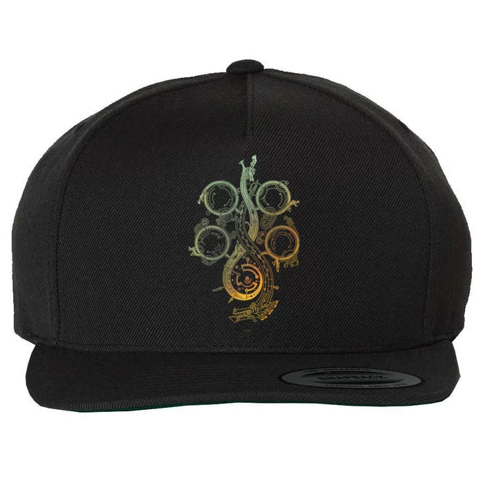 Monster Hunter Wilds Symbol Wool Snapback Cap