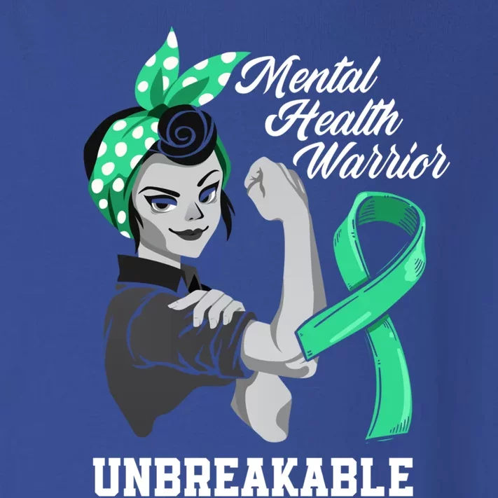 Mental Health Warrior Unbreakable Tal Health Awareness Meaningful Gift Toddler Long Sleeve Shirt