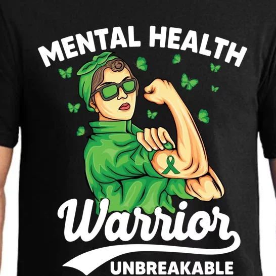 Mental Health Warrior Unbreakable Survivors Of Tal Health Gift Pajama Set