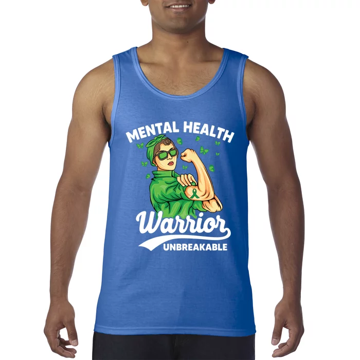 Mental Health Warrior Unbreakable Survivors Of Tal Health Gift Tank Top