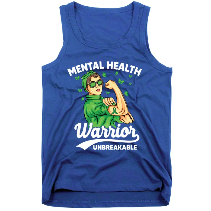 Mental Health Warrior Unbreakable Survivors Of Tal Health Gift Tank Top