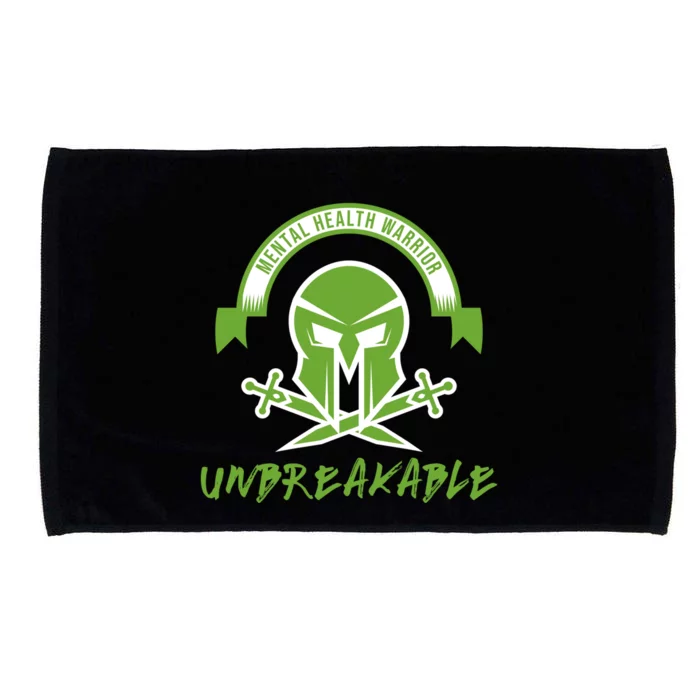 Mental Health Warrior Unbreakable Gift Microfiber Hand Towel