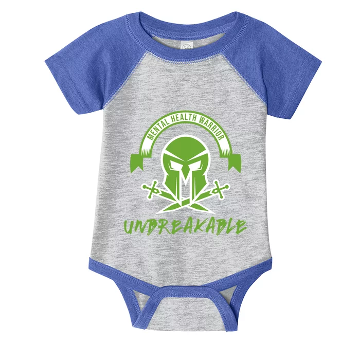 Mental Health Warrior Unbreakable Gift Infant Baby Jersey Bodysuit