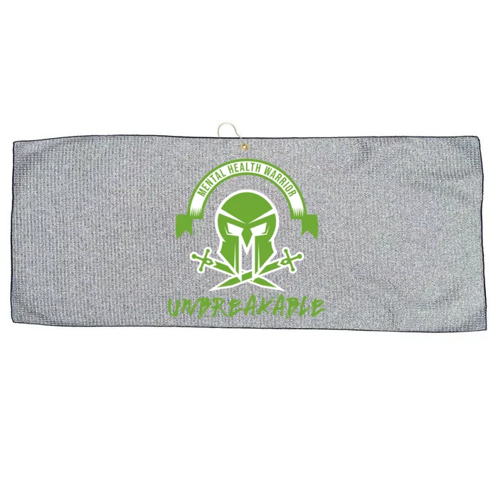 Mental Health Warrior Unbreakable Gift Large Microfiber Waffle Golf Towel