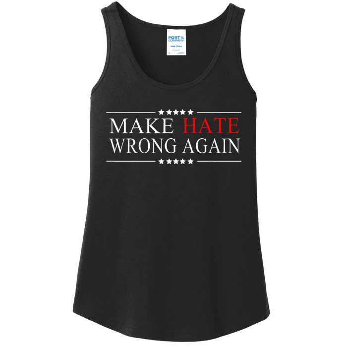 Make Hate Wrong Again Anti Trump Political Impeach Ladies Essential Tank