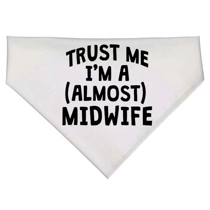 Midwife Healthcare Worker Labour Almost Obstetrician Gift USA-Made Doggie Bandana