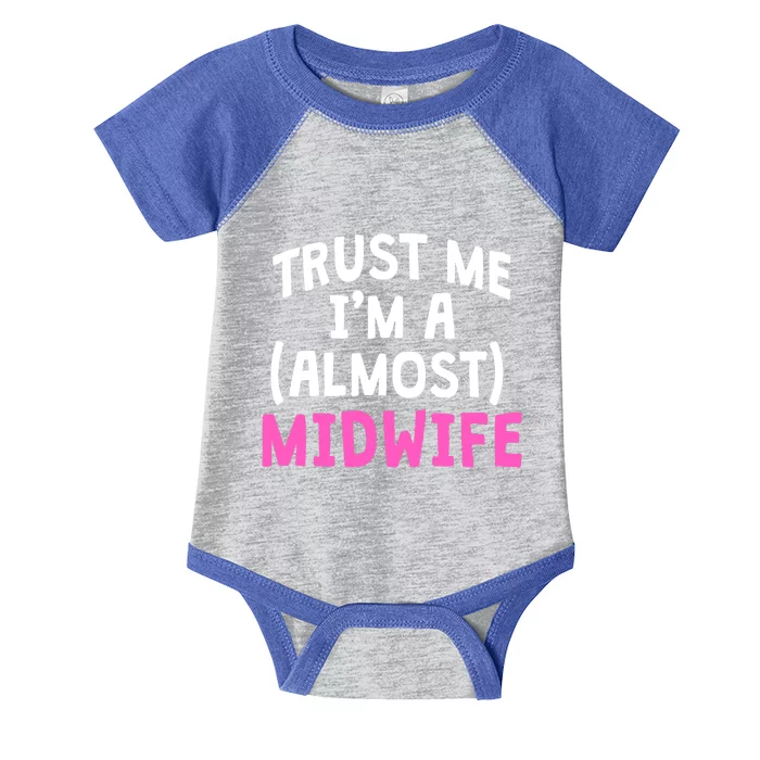 Midwife Healthcare Worker Labour Almost Obstetrician Cute Gift Infant Baby Jersey Bodysuit