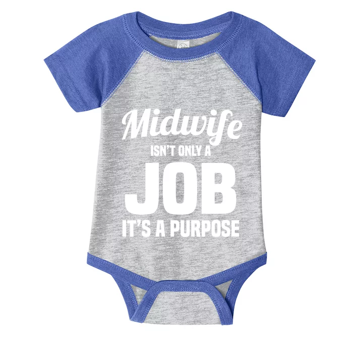 Midwife Healthcare Worker Labour Birth Job Purpose Gift Infant Baby Jersey Bodysuit