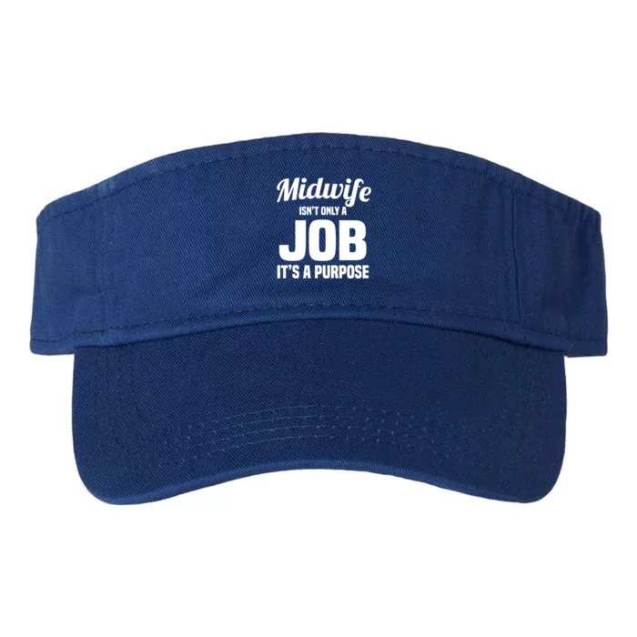 Midwife Healthcare Worker Labour Birth Job Purpose Gift Valucap Bio-Washed Visor