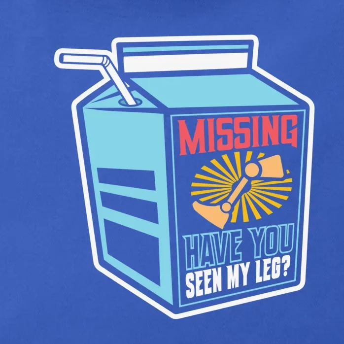 Missing Have You Seen My Leg Leg Amputation Humor Meaningful Gift Zip Tote Bag