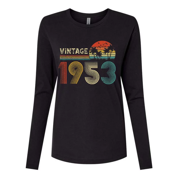 Made In 1953 70 Years Old Vintage 70th Birthday Gifts Womens Cotton Relaxed Long Sleeve T-Shirt