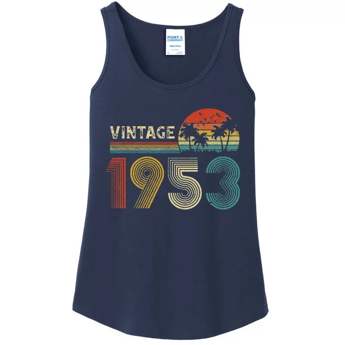 Made In 1953 70 Years Old Vintage 70th Birthday Gifts Ladies Essential Tank