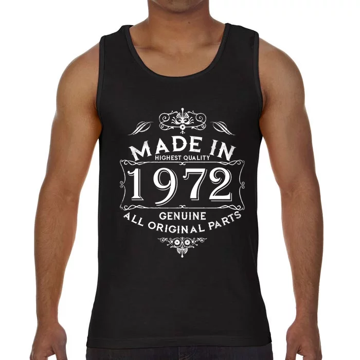 Made In 1972 Aged To Perfection Vintage 50th Birthday Comfort Colors® Tank Top