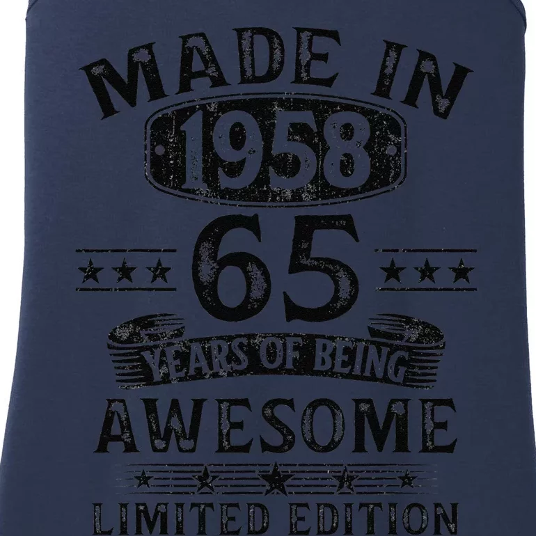 Made In 1958 65 Years Old Gifts 65th Birthday Gift For Ladies Essential Tank