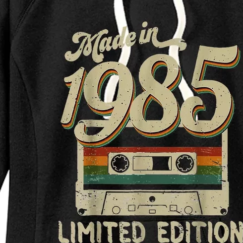 Made In 1985 Limited Edition 37th Birthday Cassette Tape Women's Fleece Hoodie