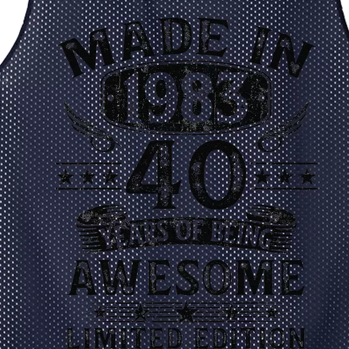 Made In 1983 40 Years Old 40th Birthday Gifts For Mesh Reversible Basketball Jersey Tank