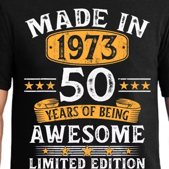 Made In 1973 50 Years Old 50th Birthday Gifts For Pajama Set