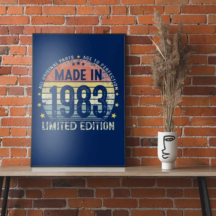 Made In 1983 Limited Edition 40 Year Old Birthday Gifts Poster