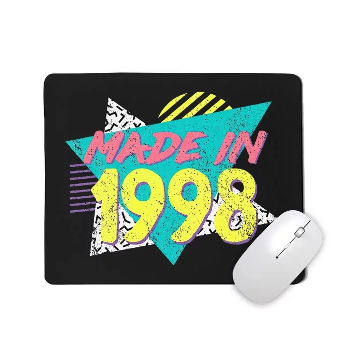 Made In 1998 Retro Vintage 26th Birthday Mousepad