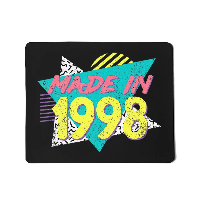 Made In 1998 Retro Vintage 26th Birthday Mousepad