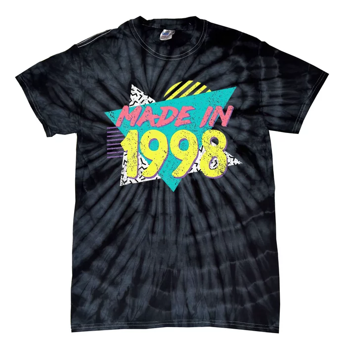 Made In 1998 Retro Vintage 26th Birthday Tie-Dye T-Shirt