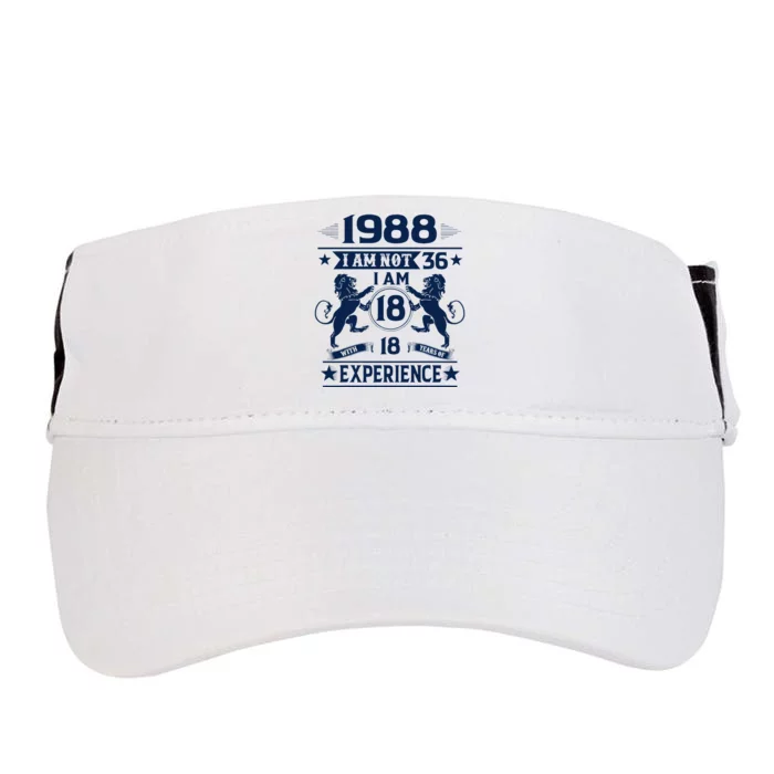 Made In 1988 I Am Not 36 IM 18 With 18 Years Of Experience Adult Drive Performance Visor