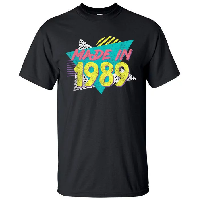 Made In 1989 Retro Vintage 34th Birthday Tall T-Shirt