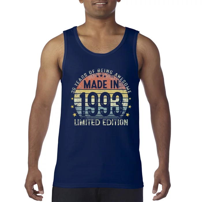 Made In 1993 30 Years Old 30th Birthday Gifts For Cute Tank Top