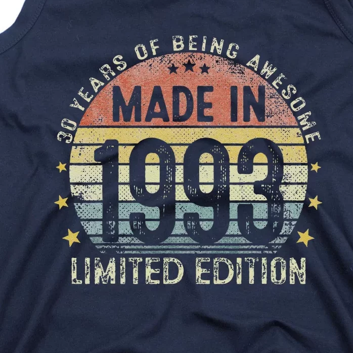 Made In 1993 30 Years Old 30th Birthday Gifts For Cute Tank Top